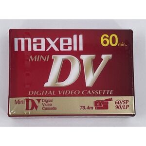 Maxell Mini DV M60SE 60 Min Minute SP 90 Minute LP Brand New Sealed NIP NWT